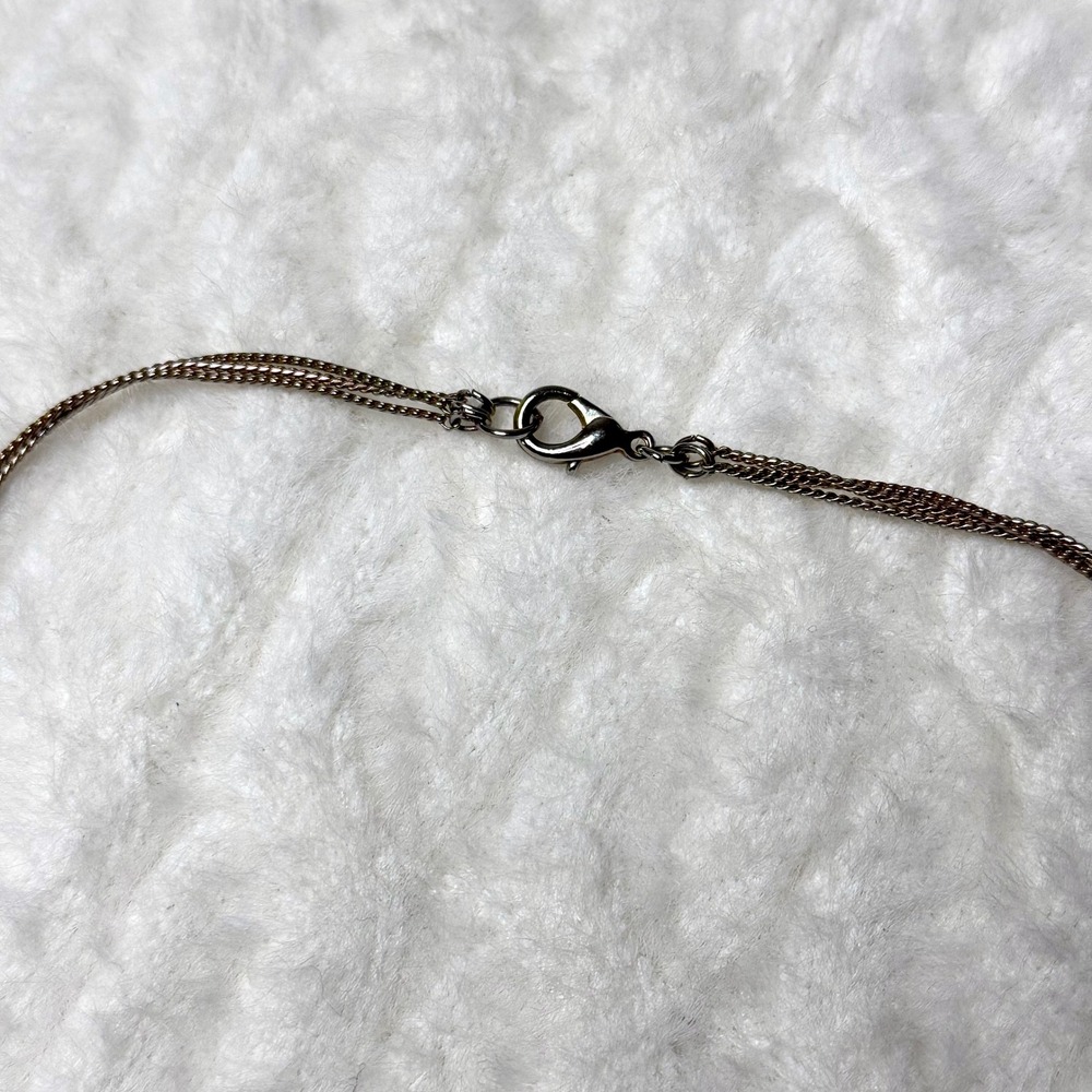Vintage Trifari 3 Strand Gold Tone Necklace Woven Bead Accent Clasp Closure - Picture 5 of 8
